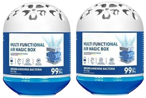 2PCS Indoor Luftreinigung Staubentfernung Box, 120g*2 Multi-Functional Indoor Luftreiniger Staubfänger, Air Dust Box, Mit Pflanzenextrakten, Blockiert Haare Neutralisiert Gerüche