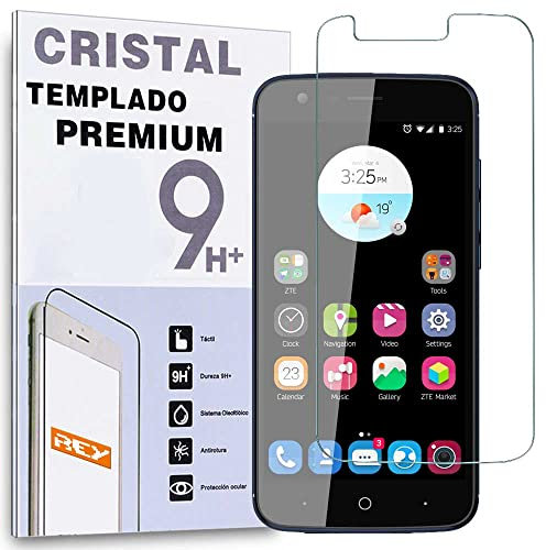 REY Protector de Pantalla para ZTE Blade V8 Lite, Cristal Vidrio Templado Premium