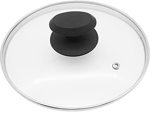 B&F Tempered Glass Saucepan Casserole Frying pan Lid (14 cm, 16 cm, 18 cm, 20 cm, 22 cm, 24 cm, 26 cm, 28 cm, 30 cm, 32cm,) Replacement Lids for Pans and Pot, (26 cm)