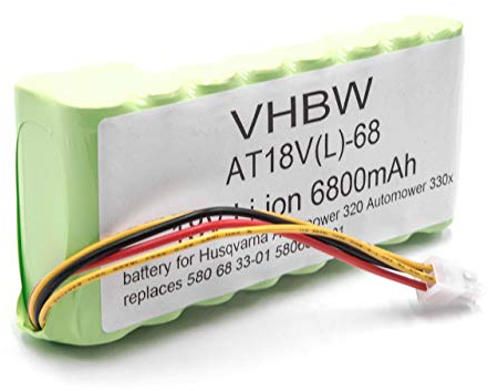 vhbw Akkupack kompatibel mit Husqvarna Automower 320 | 420 bis BJ 2019/2020 Rasenroboter (6800mAh 18V Li-Ion)