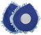 CHOMP! Microfiber Mop Refill Pack: 5 Minute CleanWalls 2-pak Giant Noodle Blue Duster Reusable Washable, Window/Door Frame Cleaner and Baseboard Dusts - Dry Dusting Pads