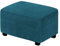 JHLD Velours Housse De Protection pour Repose-Pieds, Couleur Unie Elastique Housse De Protection pour Repose-Pieds Rectangulaire Housse Ottoman avec Extensible Bas pour Salle De Séjour-Bleu B-Grand