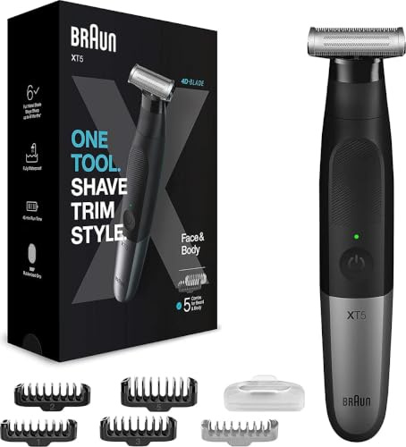 Braun Bartschneider, Haarschneider, Körperhaartrimmer abwaschbar Schwarz