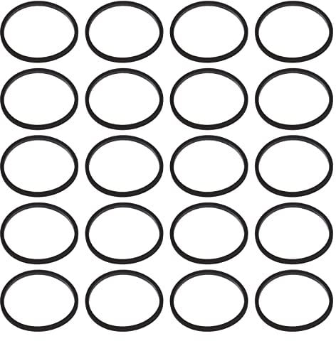 Create idea 20PCS Optical DVD Drive Belt Compatible with XBox 360/Slim Consoles Fix Stuck Drives Replacement Belt Ring Silicone Black
