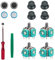 Replacement Thumbsticks Compatible with PlayStation 5 DualSense Wireless Controller, 3D Joystick Module Parts Analog Caps Compatible with Sony PS5 Controller 4pcs
