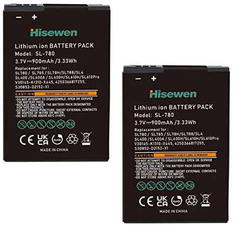 Hisewen 2Pack Ersatzakku kompatibel mit Siemens Gigaset SL78H SL780 SL785 SL788 SL400 SL400A, SL400H, X656, V30145-K1310-X445 S30852-D2152-X1 4250366817255, TELEKOM A806 806 Telefon.