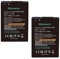 Hisewen 2Pack Ersatzakku kompatibel mit Siemens Gigaset SL78H SL780 SL785 SL788 SL400 SL400A, SL400H, X656, V30145-K1310-X445 S30852-D2152-X1 4250366817255, TELEKOM A806 806 Telefon.