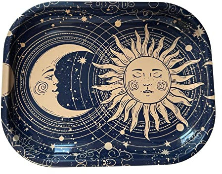Rolltablett Sonne & Mond 14.0 cm x 17.8 cm Tabakrauch Zubehör - Tray God