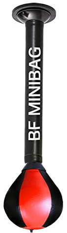 Punchingball Speedball Speed-Boxsäcke mit Leistungsstarkem Saugnapf, Workout-Boxball für Abbau Von Stress/Körperformung, Stressball Zur Wandmontage (Color : Red-black)