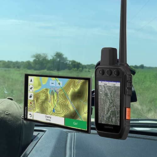 Support GPS Voiture Compatible avec Garmin Astro 320 et Alpha 100 200 300 Série (Bras Double)