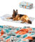 SILVERWOOF Luxus Waschbare Pee Pad für Hunde - 2 x Saugfähiger & rutschfest - Wiederverwendbare und wasserdichte Welpenunterlage - Hundematte Auto & Inkontienzunterlage mit Geruchskontrolle 90x160cm