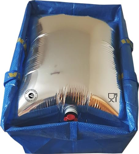 Superfind24 Wasserbehälter-Wassersack für Schubkarren 10 Stück a 30 Liter Lebensmittelecht inkl. Tragetasche. Ideal für Garten Pferdekoppeln Wasservorrat.