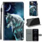 for iPhone 13 Pro Max 5G 6.7 Case, PU Leather Wallet Book Flip Folio Stand View Cover Pouch Compatible with iPhone 13 Pro Max Phone Case (Wolf)