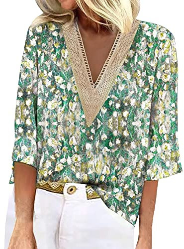 Chemise Lin Femme Robe Chemise A Carreaux Femme Bouton Chemise Couleur T Shirt Dentelle Femme Hawai Shirt Blouse Satinée Femme Tee Shirt Femme Manches Longues Tops en Dentelle Maxi Tee