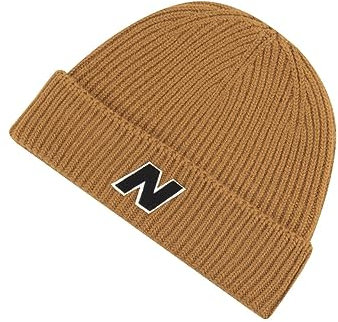 New Balance Herren Oversized Cuff Watchman's Beanie, Tabak-Braun, Einheitsgröße