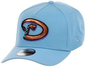 New Era Arizona Diamondbacks MLB Cooperstown Sky Blue 9Forty A-Frame Snapback Cap - One-Size
