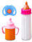 New Born Baby Magische Milchfläschchen, 3 Stück Milch-Stillflasche, magische Babyflasche, Multifunktionales Rollenspiel-Fütterungsspielzeug-Set mit verschwindenden Milch- und Saftflaschen für Kinder