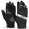 FDX Radfahren Wasserdichte Handschuhe - Thermo Laufhandschuhe für Herren Damen, Touchscreen Winter Fäustlinge zum Skifahren, Radfahren, Fahren, Wandern und Outdoor-Sportarten Schwarz-XXL