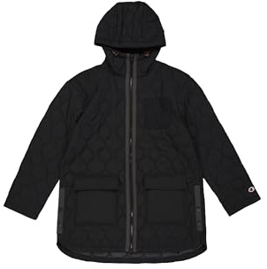 Champion Damen Legacy Outdoor W (117573) -Vance Woven Nylon 54gr Hooded Gefütterte Jacke, Schwarz (KK001), S