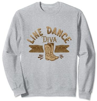 Stivali country Line Dance Diva Dancer per bambina Queen Humor Felpa