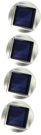 OSALADI Solar Deckel Outdoor 4 Stück Crack-ball-lampenabdeckung -deckel-solarleuchte Solarleuchten Im Freien Solarbetriebene Außenleuchten -solarlampe Schmücken Led Rostfreier Stahl