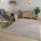 TT Home Wohnzimmer Teppich Esszimmer Kurzflor Geometrische Optik Skandi Boho Unifarben, Farbe:Hellanthrazit Hellgrau Grau, Größe:80x150 cm