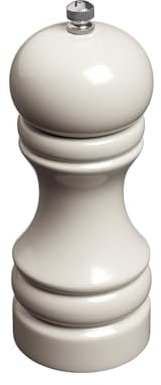 Tala Wooden Pepper Mill with Fully Adjustable Ceramic Grinder for Course and fine Milled Pepper, Premium Grade, Perfect for Home, Restaurants and Hotels use, Made with Wood in Grey Colour