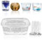 LEKEFETO 500G Jelly Wachs: Kerzen-Gel mit 50 Kerzendocht, Transparente Gelee Wachs DIY, Premium Gel Wachs Kerze Jelly Wachs für Kerzenherstellung und Handwerk Duftenden Wachskerzen Zubehör