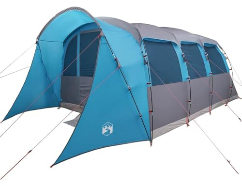 vidaXL 8 Personen Outdoor Camping Zelt | UV-beständig Wasser Einfach Aufbauen Tragbar Reißverschluss Zugang Für Gruppen Ideale Festivals Sommerabenteuer Familiengruppen Geräumig