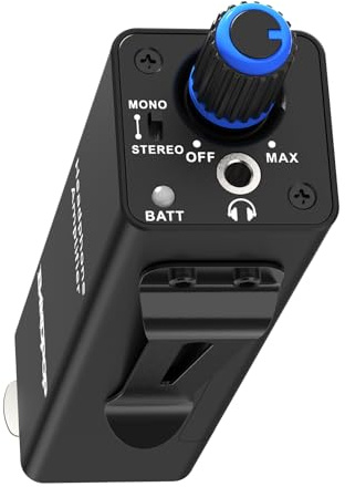 Bandpop P2 Portable In-Ear Monitor Amplifier with Mono/Stereo Switch, Personal IEM System for Musicians,Stage,and Recording