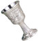 CONGARTENO bicchiere di vino retrò Whisky bicchiere per tazze calici calice da pranzo Calice vintage Accessorio per la casa Lega di zinco Silver