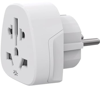 Celly, Adattatore Universale Da Viaggio, Con Presa Schuko Europea, Facile da Trasportare, Con Funzione Safety Shutter, Compatto e Leggero