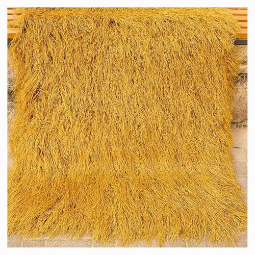 ZHJLF Künstliche Strohrolle, Strohdach, Wasserdichtes Synthetisches Stroh-Grasdach für Tiki-bar, Hütte, Gras, Palapa, Strohdach, Strohsockeldach(Size:0.5x20m(19.6inX65.6ft))