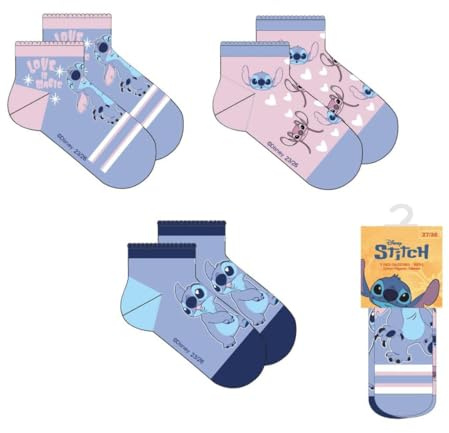 CERDÁ LIFE'S LITTLE MOMENTS Unisex Kinder Socken-Set, 3-teilig, Stitch (3er Pack)