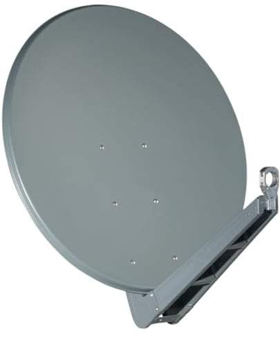 Gibertini Spiegel SE Profi-Serie 85 cm anthrazit | Aluminium-Satspiegel | Alu Satellitenschüssel | wetterfeste & extrem stabile Antenne