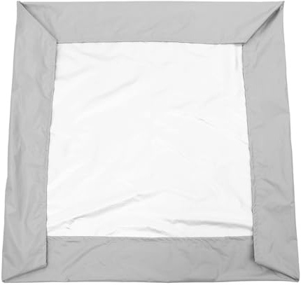 GOOHOCHY Cubierta Ajustable de al Resistente Poliéster Cordón con Desgarro Protectora para Pequeña y Cuadrado Arenero para Piscina Jardín