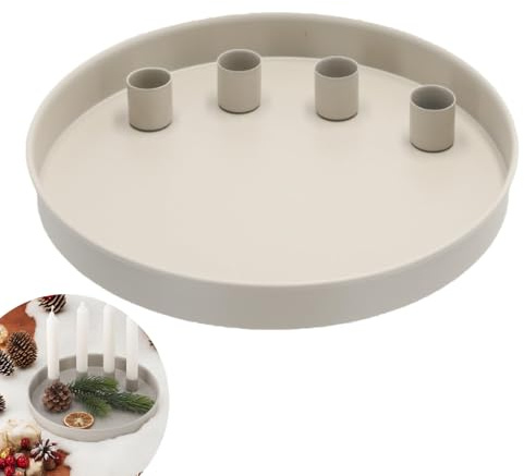 Adventkrans, modern, ljusstake, stavljus, adventskrans, ljushållare, magnetisk ljushållare, lämplig för festliga tillfällen, sammankomster och för dekorationsändamål.