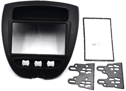 Kit Façade pour Citroën C1 2005-2014 Panneau DVD Cache Autoradio, Cadre Montage Double DIN Tableau Bord