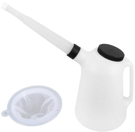 Pichets doseurs d ' huile automobile 5L avec bec verseur, couvercle et bouchons, récipient distributeur de fluide robuste pour, véhicule, camion, pichets à huile avec bec verseur, ensemble