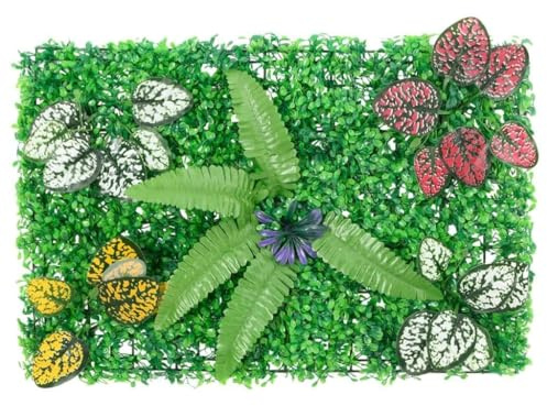 Ziaphsol Lot de 24 brise-vue en plantes artificielles - Vert - 40 x 60 cm - En polyéthylène - Pour mur de jardin, balcon, terrasse, intimité et décoration en extérieur