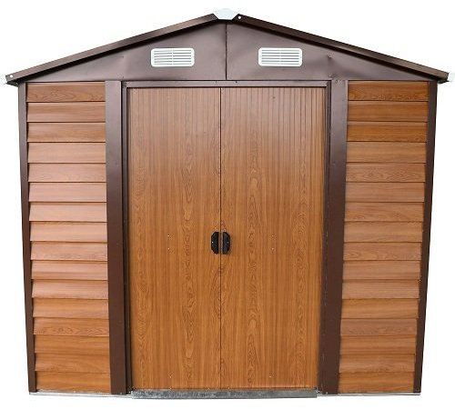 ITALFROM Box Casetta Casette Rimessa Ripostiglio Garage Auto per Giardino Lamiera Zincata - Misura cm 152x193x203h