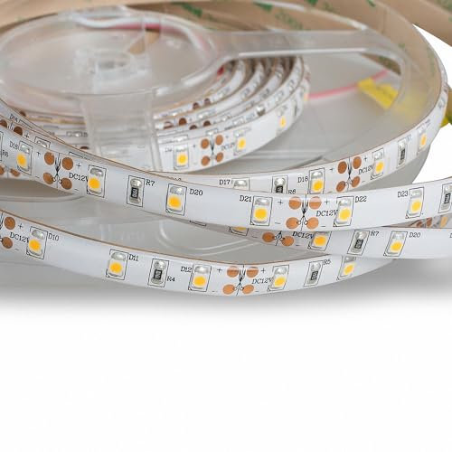 Mextronic LED Streifen LED Band LED Strip 3528 Warmweiß (3000K) 48W 500CM 12V IP44