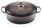 Le Creuset Signature Enamelled Cast Iron Casserole Dish with Lid - Oval, 27 cm, 4.1 Litres, Flint, 21178274442430