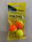 FTM Unisex – Erwachsene 10C8070367C10 Trout Piloten rund orange/gelb-3 Pilotposen zum Forellenangeln, Bissanzeiger zum Angeln auf Forellen am Forellensee, Durchmesser:18mm, Bunt, Normal