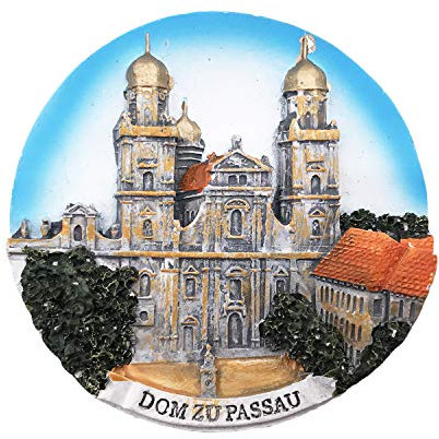 Dom zu Passau Deutschland 3D Kühlschrankmagnet Tourist Travel Souvenirs Handgemachte Harz Handwerk Magnetische Aufkleber Home Küche Dekoration Kühlschrankmagnet Sammlung Geschenk