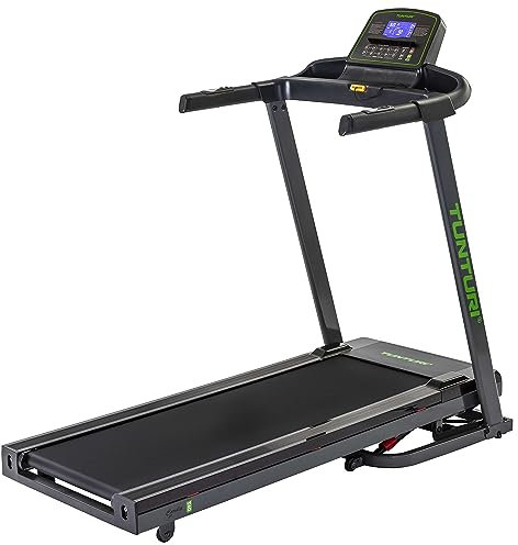 Tunturi Cardio Fit T40 Laufband - Klappbar - Laufgerät mit Bluetooth - 41 Trainingsprogramme - Elektronische Neigungseinstellung - Geschwindigkeitsbereich: 1,0 bis 16 km/h