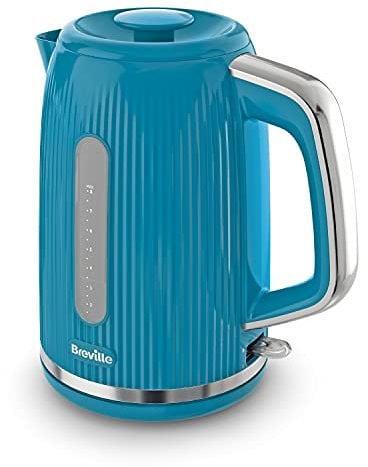 Breville Bold Blue Electric Kettle | 1.7L | 3kW Fast Boil | Blue & Silver Chrome [VKT226]