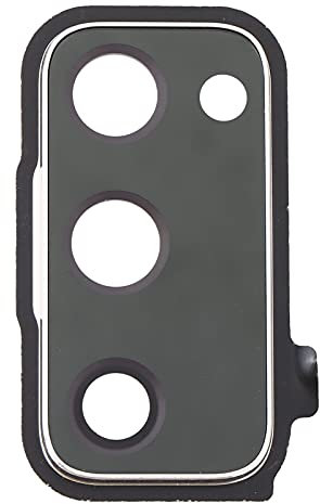 Compatible avec Samsung Galaxy S20 FE 5G / Galaxy S20 FE G780 G781 verre arrière vitre coque lentille objectif+cadre anneau arrière caméra BACK camera (argent)