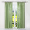 SCHOAL Gardinen Wohnzimmer mit Kräuselband Halbtransparente Vorhänge Gardinenschal Wohnzimmer Fensterschal Uni Grün BxH 140x245cm 1 Stück