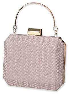 CORIOS Sac de Soirée Femme Sacs à Main D'épaule de Mariée Bourse de Ceremonie Sacs Fourre-Tout de Chaîne Élégant Sac à Bandoulière Embrayage pour Fête Banquet Mariage Party Rose Or